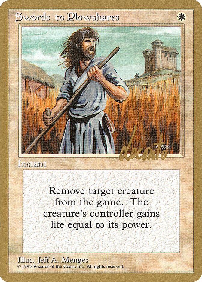 Swords to Plowshares (Michael Loconto) [Pro Tour Collector Set] | I Want That Stuff Brandon