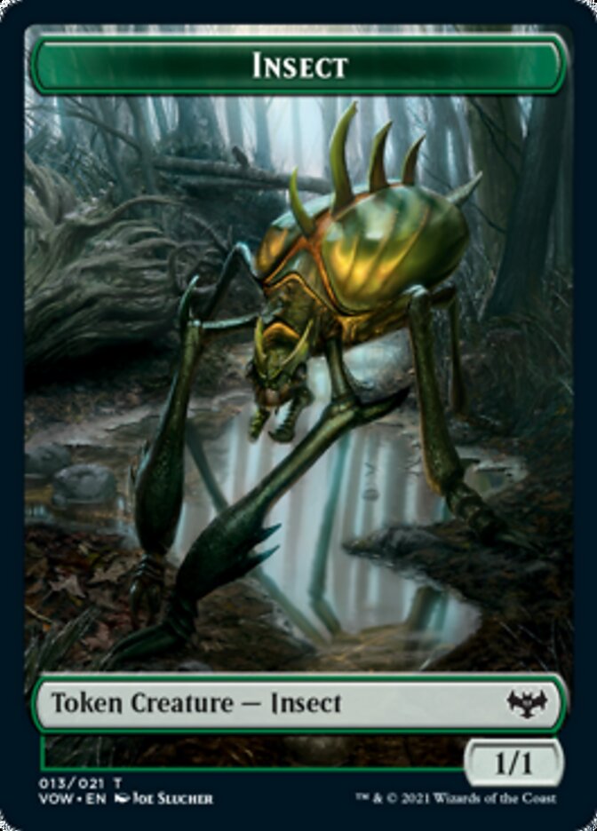 Insect // Wolf (014) Double-Sided Token [Innistrad: Crimson Vow Tokens] | I Want That Stuff Brandon