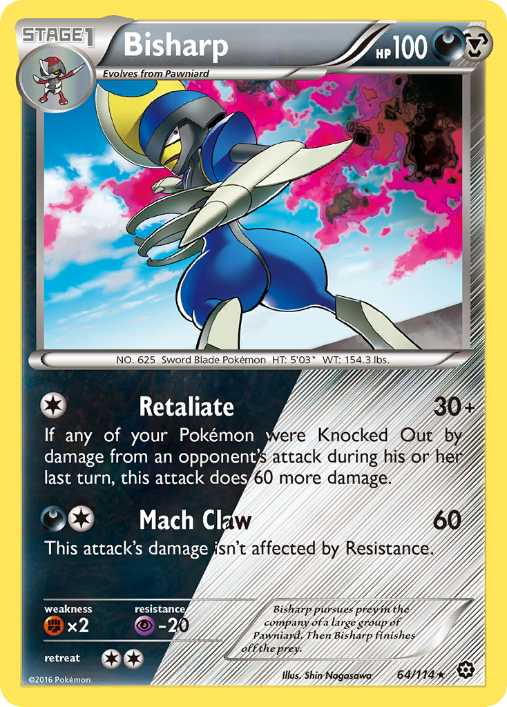 Bisharp (64/114) [XY: Steam Siege] | I Want That Stuff Brandon