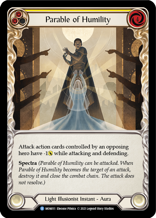 Parable of Humility (Rainbow Foil) [MON011-RF] 1st Edition Rainbow Foil | I Want That Stuff Brandon