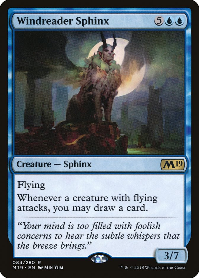 Windreader Sphinx [Core Set 2019] | I Want That Stuff Brandon