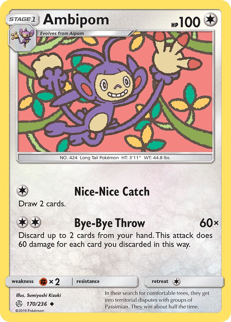 Ambipom (170/236) [Sun & Moon: Cosmic Eclipse] | I Want That Stuff Brandon