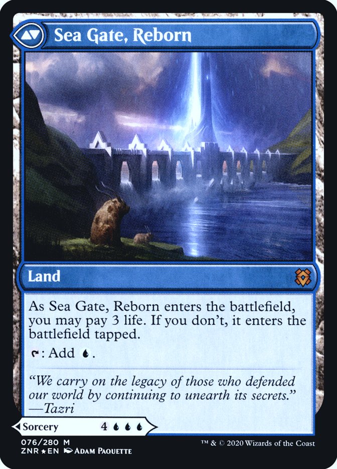 Sea Gate Restoration // Sea Gate, Reborn [Zendikar Rising Prerelease Promos] | I Want That Stuff Brandon