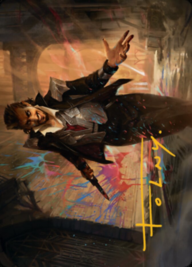 Anhelo, the Painter Art Card (Gold-Stamped Signature) [Streets of New Capenna Art Series] | I Want That Stuff Brandon