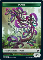 Plant // Treasure Double-Sided Token [Kamigawa: Neon Dynasty Commander Tokens] | I Want That Stuff Brandon