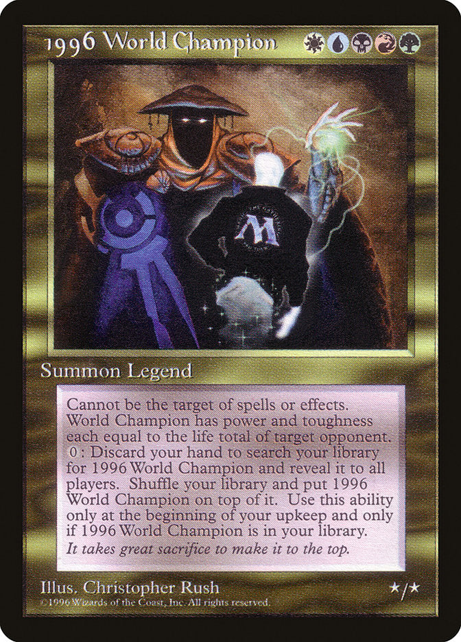 1996 World Champion [Celebration Cards] | I Want That Stuff Brandon