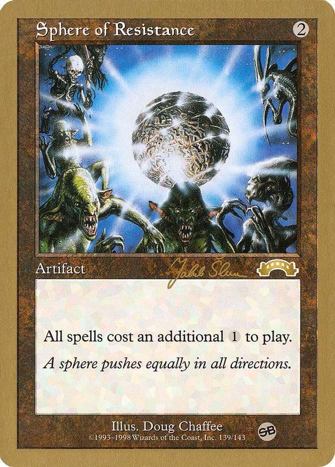 Sphere of Resistance (Jakub Slemr) (SB) [World Championship Decks 1999] | I Want That Stuff Brandon