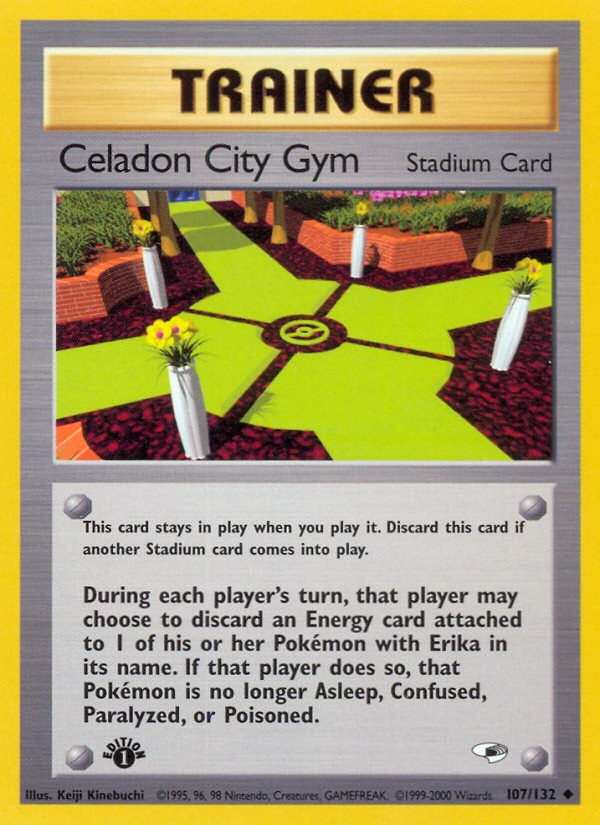 Celadon City Gym (107/132) [Gym Heroes 1st Edition] | I Want That Stuff Brandon
