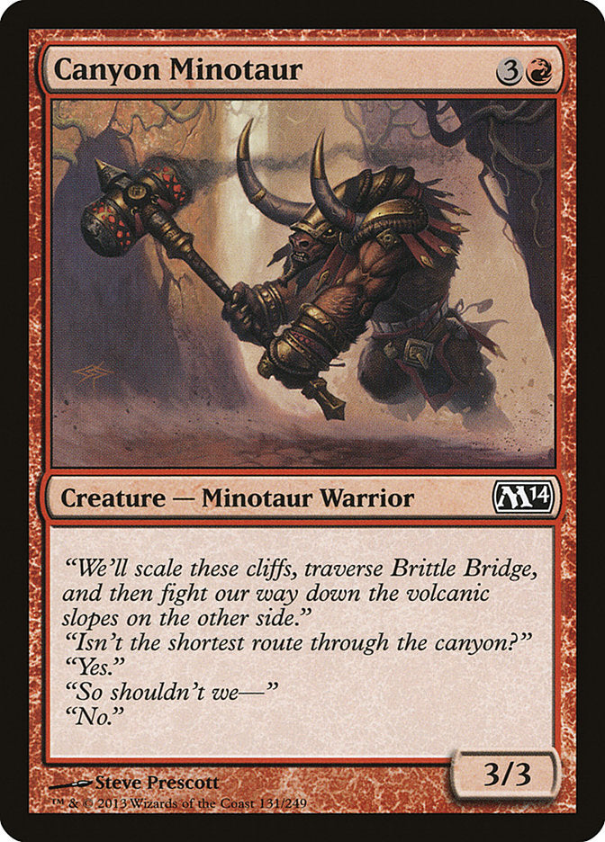 Canyon Minotaur [Magic 2014] | I Want That Stuff Brandon