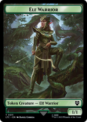 Elf Warrior // Bird Double Sided Token [The Lord of the Rings: Tales of Middle-Earth Commander Tokens] | I Want That Stuff Brandon