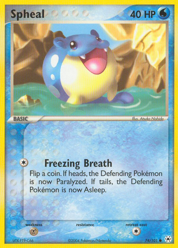 Spheal (74/101) [EX: Hidden Legends] | I Want That Stuff Brandon