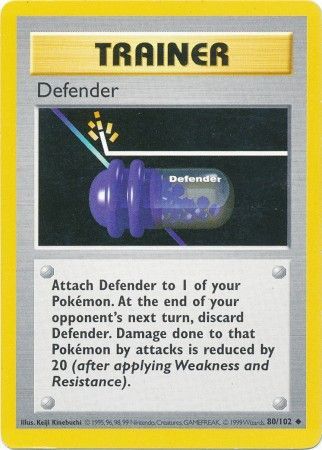 Defender (80/102) [Base Set Shadowless Unlimited] | I Want That Stuff Brandon