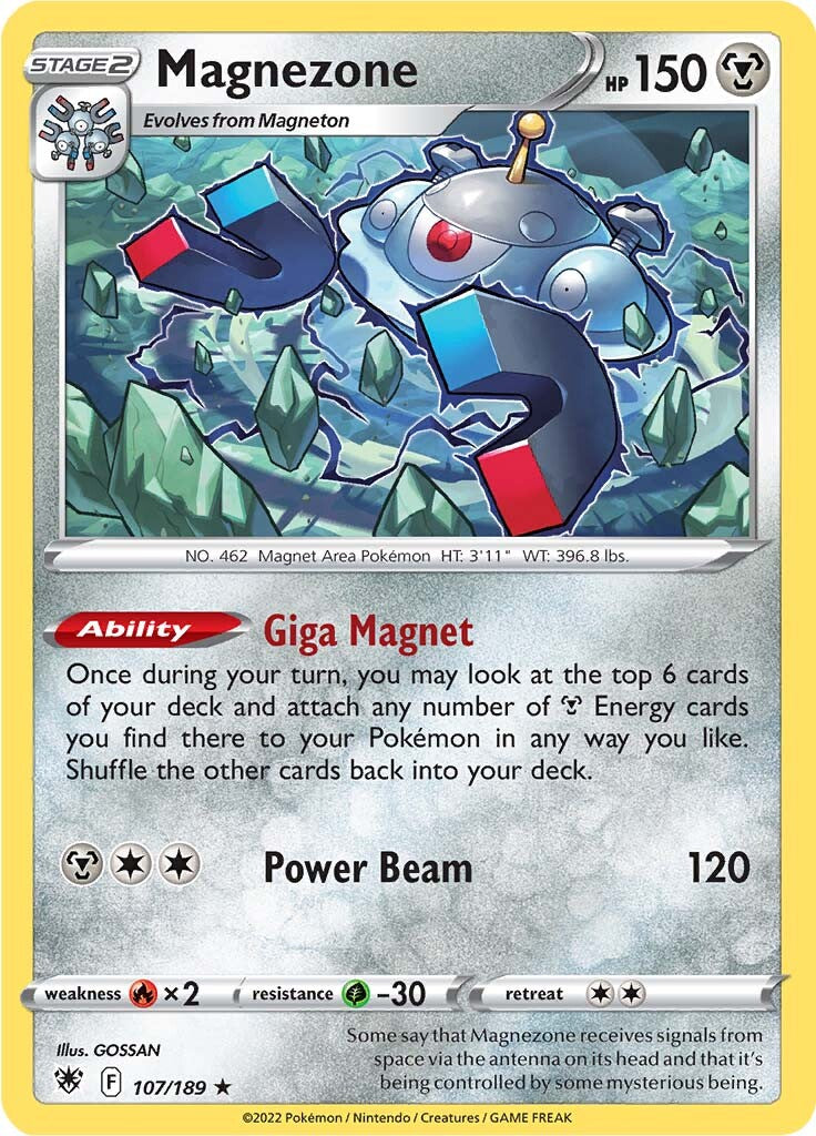 Magnezone (107/189) (Theme Deck Exclusive) [Sword & Shield: Astral Radiance] | I Want That Stuff Brandon