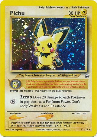 Pichu (12/111) [Neo Genesis Unlimited] | I Want That Stuff Brandon