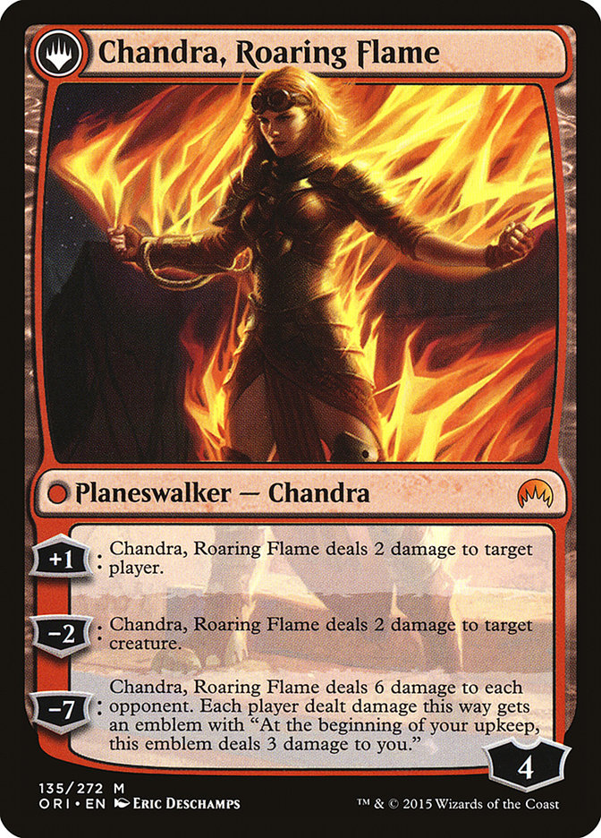 Chandra, Fire of Kaladesh // Chandra, Roaring Flame [Magic Origins] | I Want That Stuff Brandon