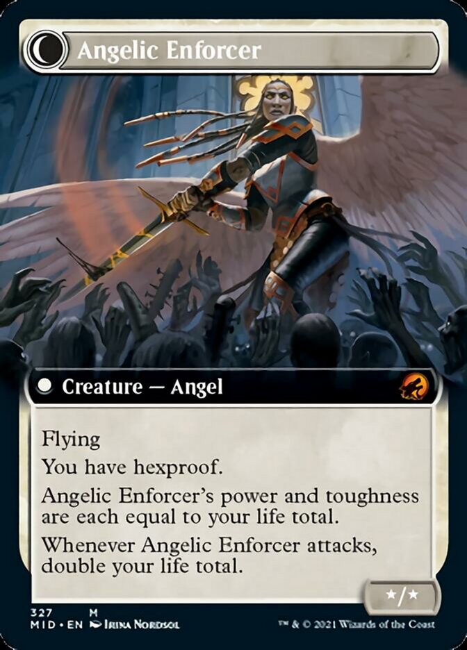 Enduring Angel // Angelic Enforcer (Extended Art) [Innistrad: Midnight Hunt] | I Want That Stuff Brandon