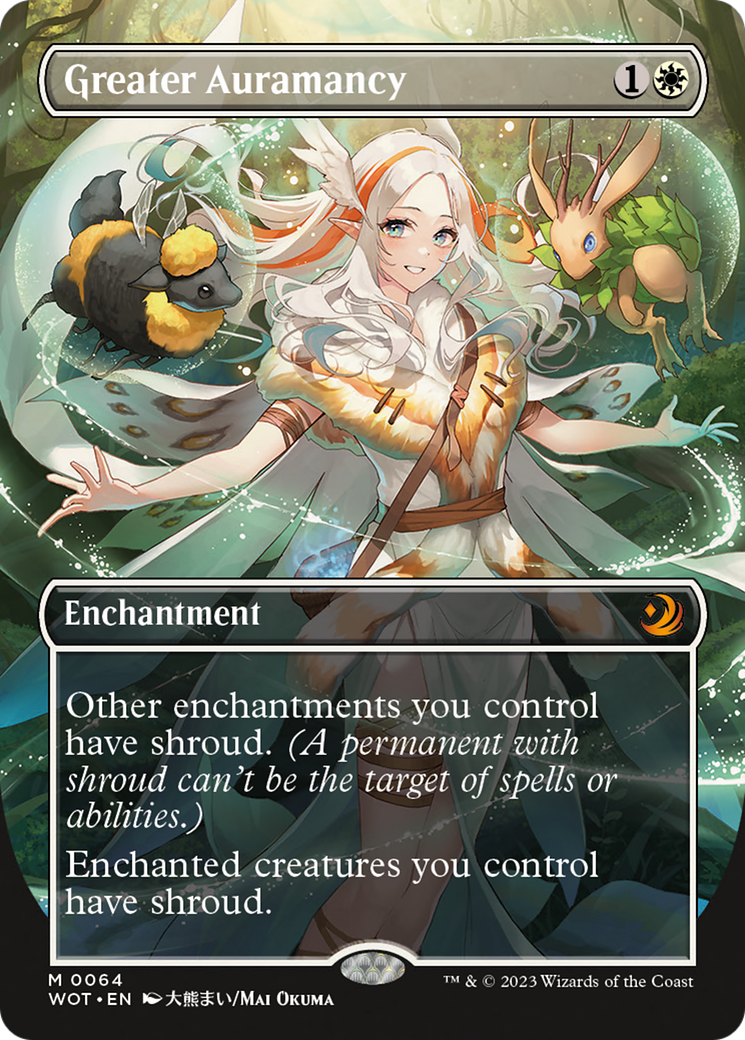 Greater Auramancy (Anime Borderless) [Wilds of Eldraine: Enchanting Tales] | I Want That Stuff Brandon