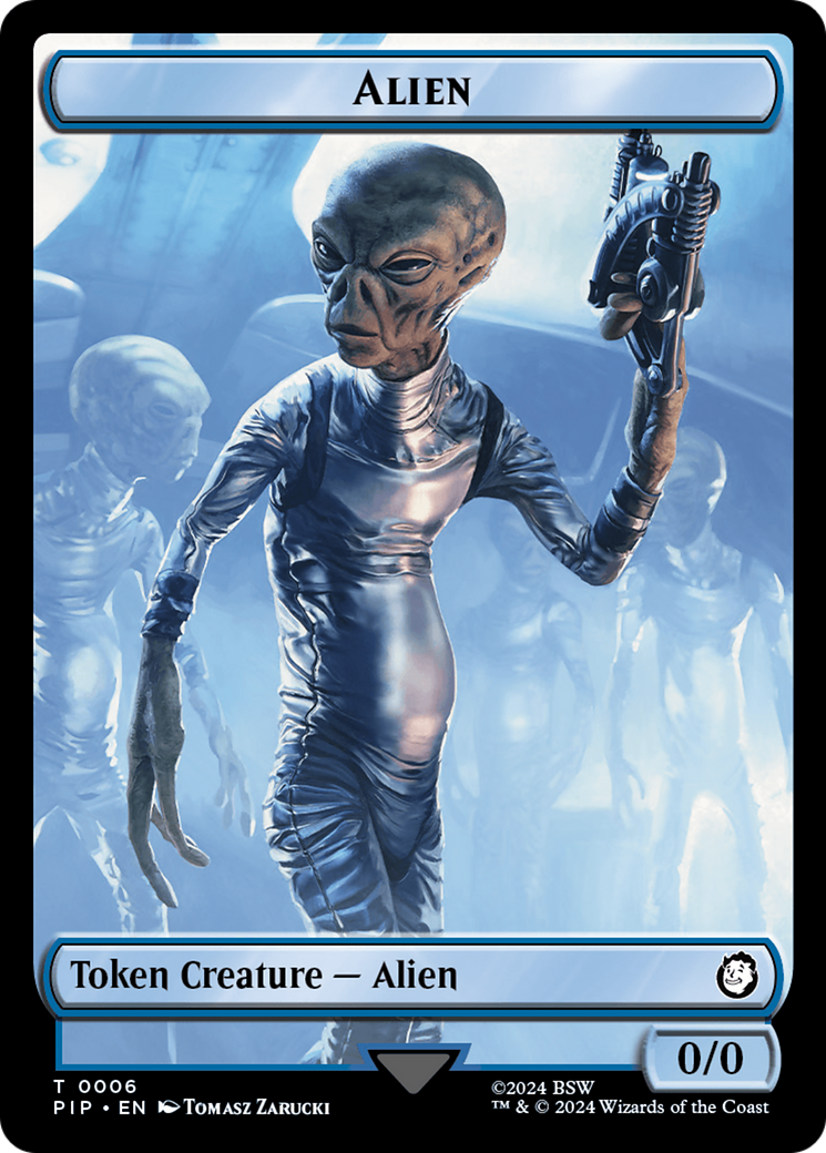 Alien // Clue Double-Sided Token [Fallout Tokens] | I Want That Stuff Brandon