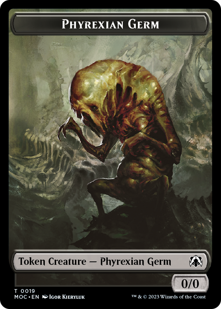 Phyrexian Germ // Myr Double-Sided Token [March of the Machine Commander Tokens] | I Want That Stuff Brandon