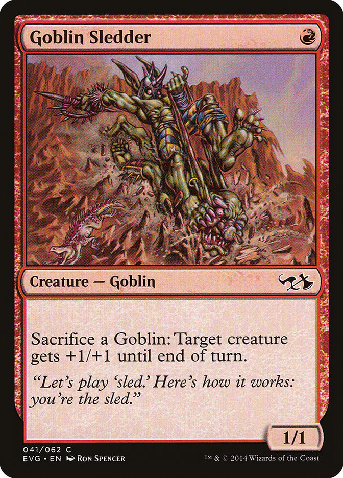 Goblin Sledder (Elves vs. Goblins) [Duel Decks Anthology] | I Want That Stuff Brandon