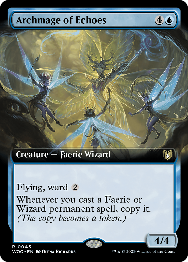 Archmage of Echoes (Extended Art) [Wilds of Eldraine Commander] | I Want That Stuff Brandon