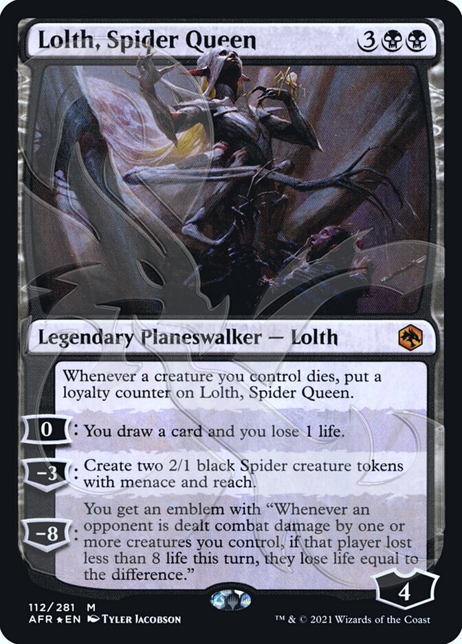 Lolth, Spider Queen (Ampersand Promo) [Dungeons & Dragons: Adventures in the Forgotten Realms Promos] | I Want That Stuff Brandon