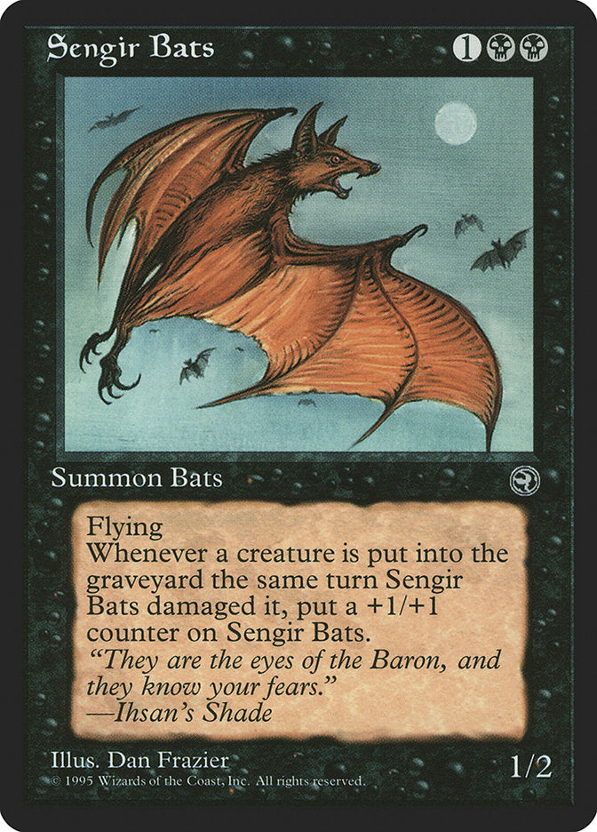 Sengir Bats (Ihsan's Shade Flavor Text) [Homelands] | I Want That Stuff Brandon