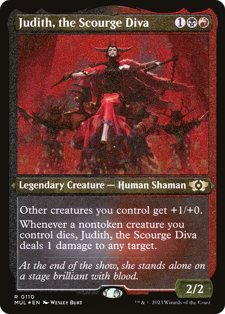 Judith, the Scourge Diva (Foil Etched) [Multiverse Legends] | I Want That Stuff Brandon