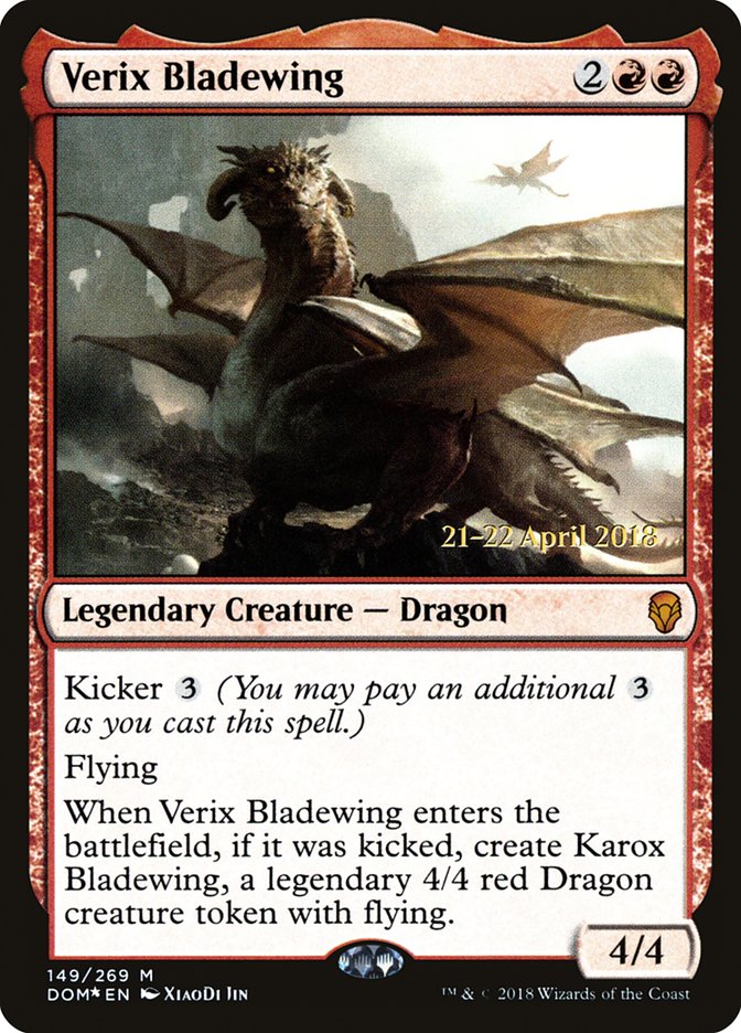 Verix Bladewing [Dominaria Prerelease Promos] | I Want That Stuff Brandon