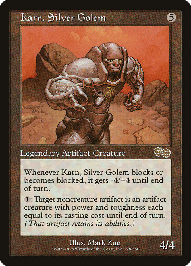 Karn, Silver Golem [Urza's Saga] | I Want That Stuff Brandon