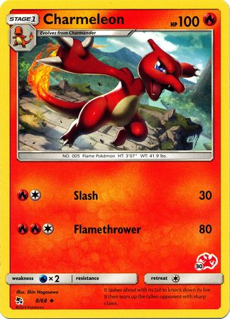 Charmeleon (8/68) (Charizard Stamp #30) [Battle Academy 2020] | I Want That Stuff Brandon