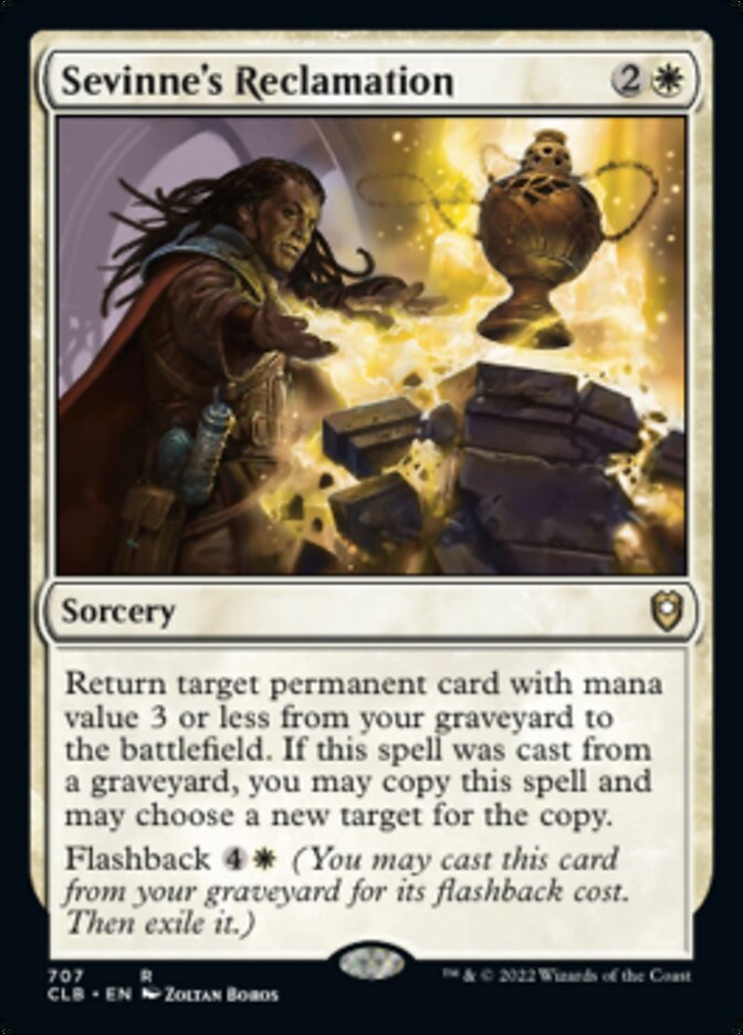 Sevinne's Reclamation [Commander Legends: Battle for Baldur's Gate] | I Want That Stuff Brandon