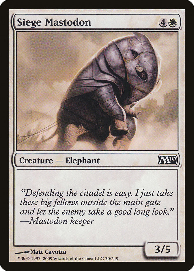 Siege Mastodon [Magic 2010] | I Want That Stuff Brandon