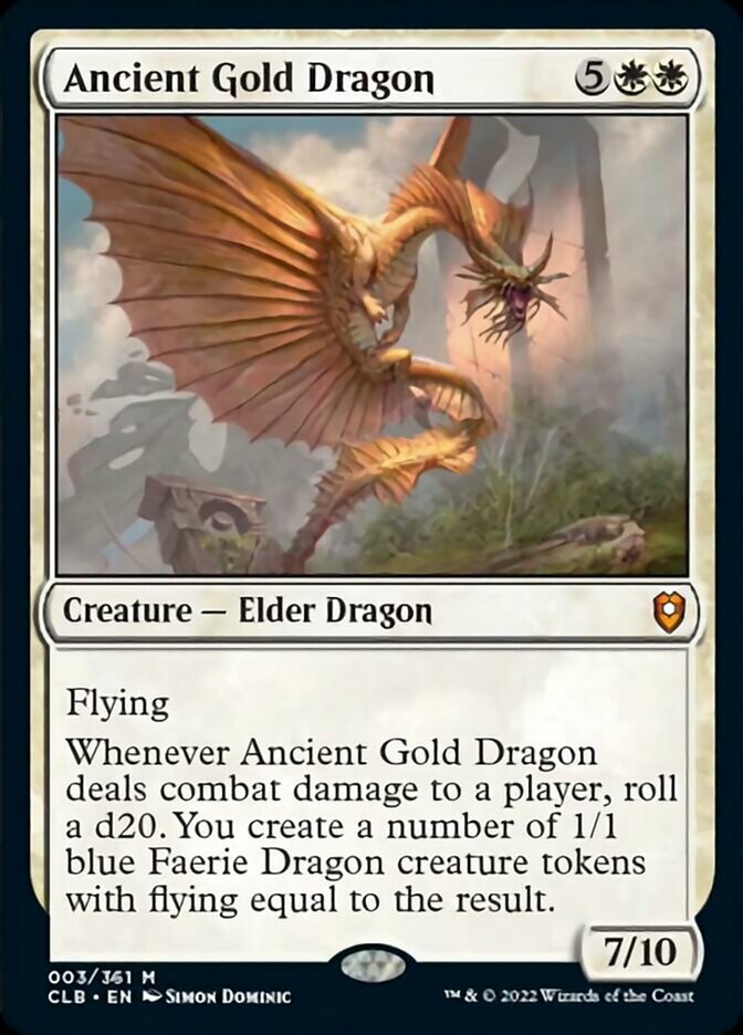 Ancient Gold Dragon [Commander Legends: Battle for Baldur's Gate] | I Want That Stuff Brandon