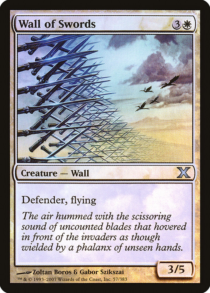 Wall of Swords (Premium Foil) [Tenth Edition] | I Want That Stuff Brandon