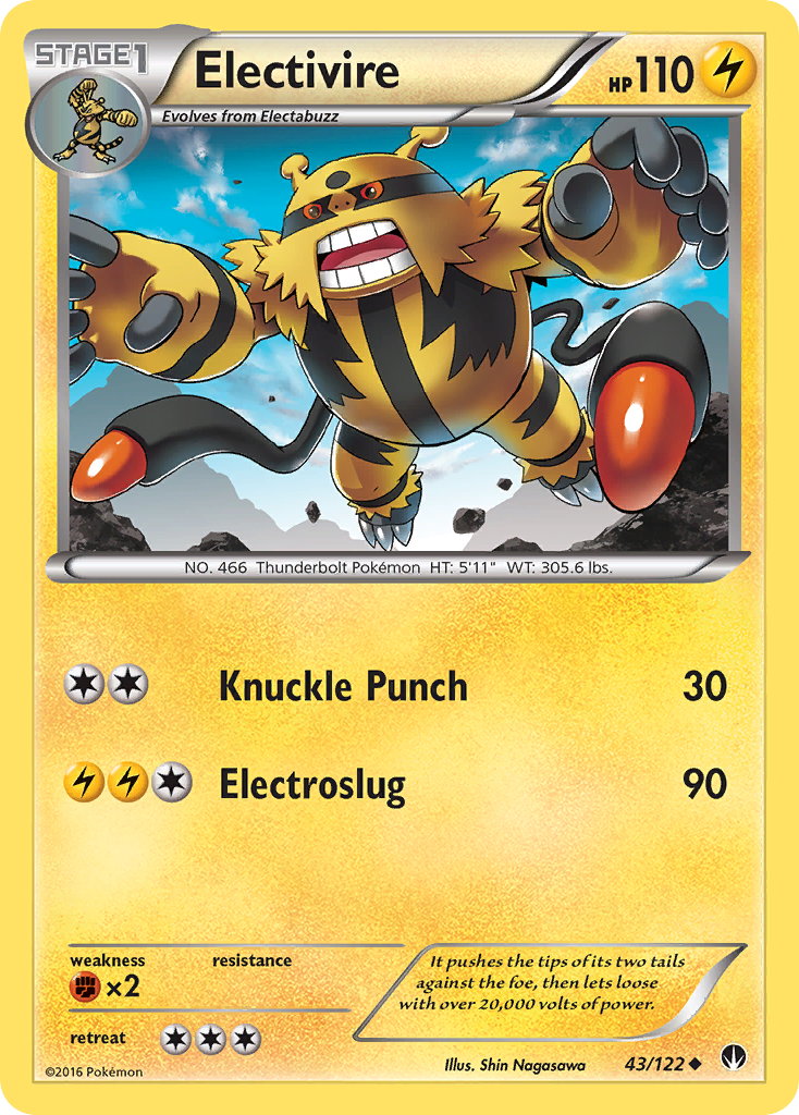 Electivire (43/122) [XY: BREAKpoint] | I Want That Stuff Brandon