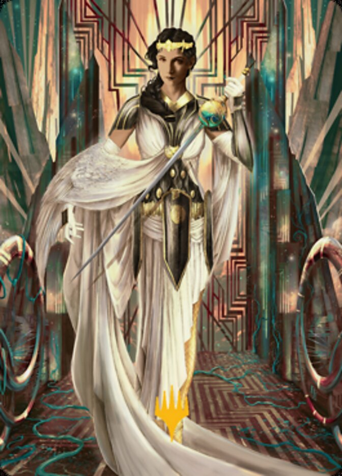 Elspeth Resplendent 2 Art Card (Gold-Stamped Signature) [Streets of New Capenna Art Series] | I Want That Stuff Brandon