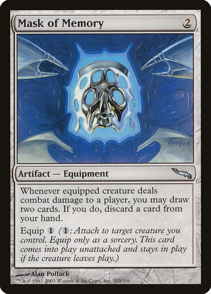 Mask of Memory [Mirrodin] | I Want That Stuff Brandon