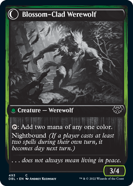 Weaver of Blossoms // Blossom-Clad Werewolf [Innistrad: Double Feature] | I Want That Stuff Brandon