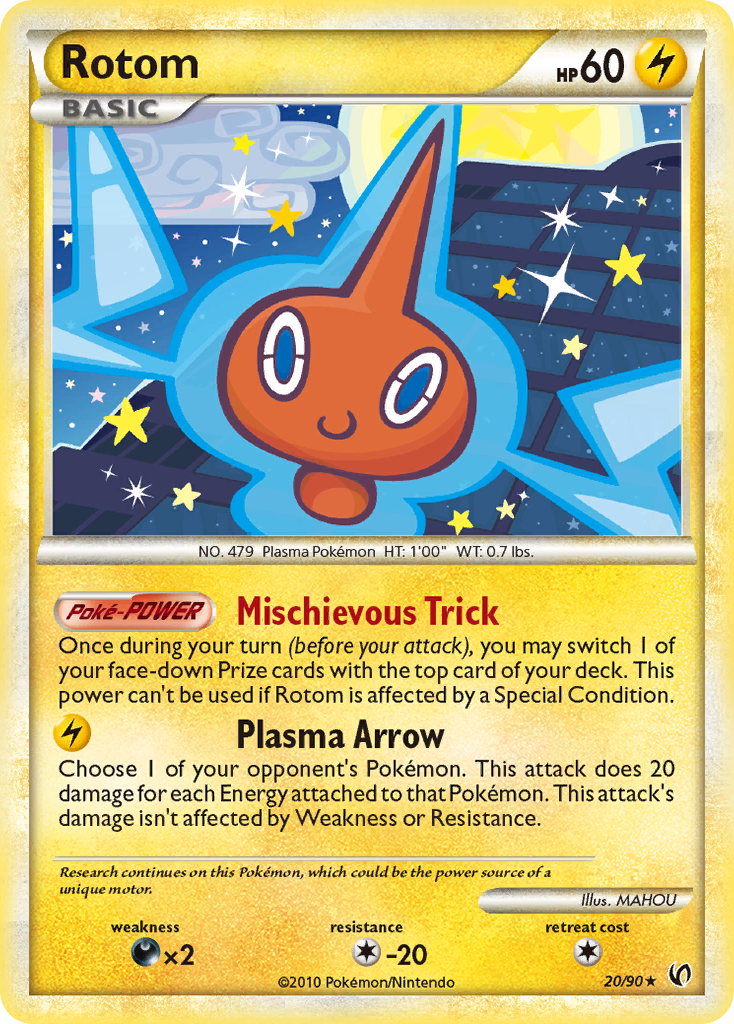 Rotom (20/90) [HeartGold & SoulSilver: Undaunted] | I Want That Stuff Brandon