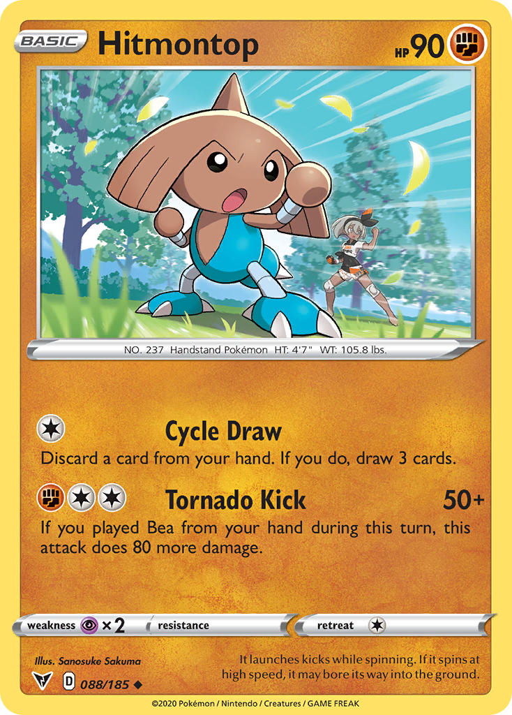Hitmontop (088/185) [Sword & Shield: Vivid Voltage] | I Want That Stuff Brandon