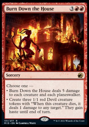 Burn Down the House (Promo Pack) [Innistrad: Midnight Hunt Promos] | I Want That Stuff Brandon