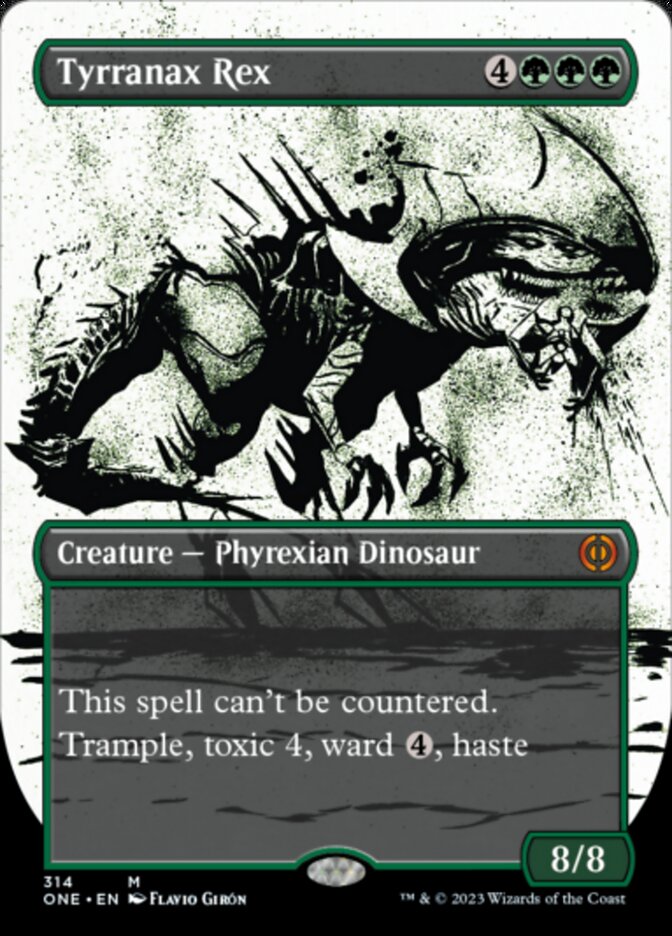 Tyrranax Rex (Borderless Ichor) [Phyrexia: All Will Be One] | I Want That Stuff Brandon