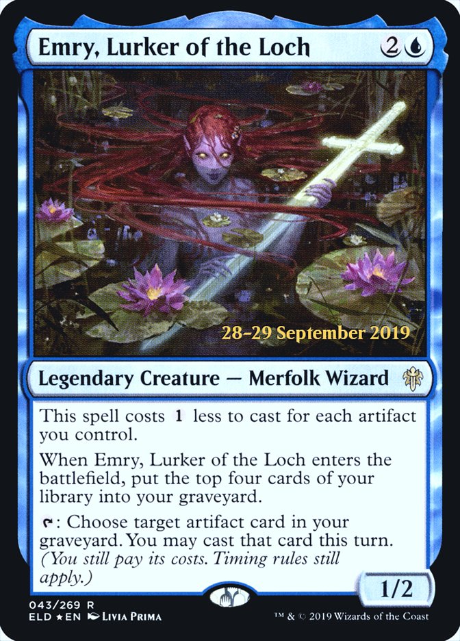 Emry, Lurker of the Loch [Throne of Eldraine Prerelease Promos] | I Want That Stuff Brandon