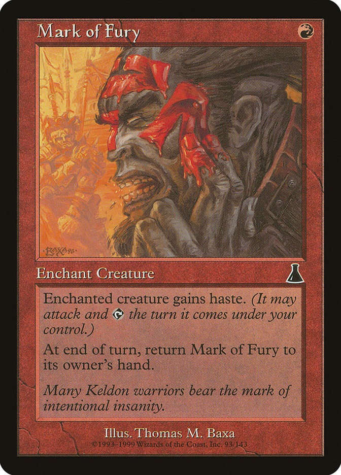 Mark of Fury [Urza's Destiny] | I Want That Stuff Brandon