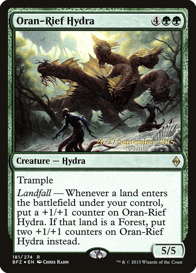 Oran-Rief Hydra [Battle for Zendikar Prerelease Promos] | I Want That Stuff Brandon