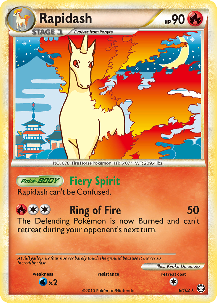 Rapidash (8/102) [HeartGold & SoulSilver: Triumphant] | I Want That Stuff Brandon