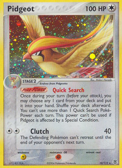 Pidgeot (10/112) [EX: FireRed & LeafGreen] | I Want That Stuff Brandon