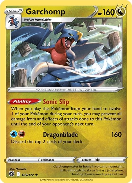 Garchomp (109/172) [Sword & Shield: Brilliant Stars] | I Want That Stuff Brandon