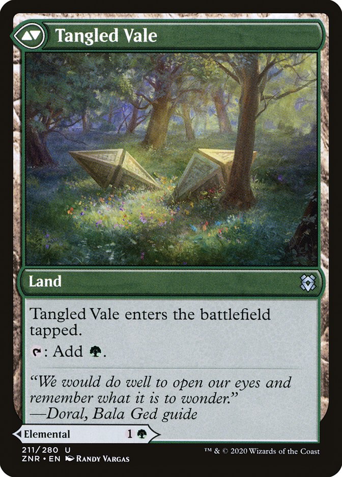 Tangled Florahedron // Tangled Vale [Zendikar Rising] | I Want That Stuff Brandon